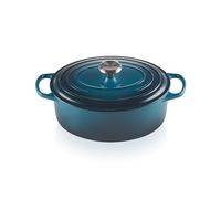 Le Creuset Cocotte oval de hierro fundido, 29 cm, 4, 7 L, Todas Las Fuentes de Calor incluso inducción, Deep Teal, 21178296422430