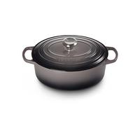 Le Creuset Cacerola oval Signature hierro fundido 29 cm 4,7 L Flint 21178294442430