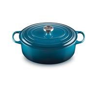 Le Creuset Cocotte oval de hierro fundido, 31 cm, 6, 3 L, Todas Las Fuentes de Calor incluso inducción, Deep Teal, 21178316422430