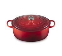 Le Creuset Cocotte oval de hierro fundido, 33 cm, 7, 5 L, Todas Las Fuentes de Calor incluso inducción, Cereza, 21178330602430