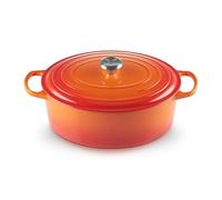 Le Creuset Cacerola oval Signature hierro fundido 33 cm 7,5 L apta para inducción Volcánico