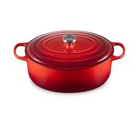 Le Creuset Cocotte oval de hierro fundido, 35 cm, 8, 9 L, Todas Las Fuentes de Calor incluso inducción, Cereza, 21178350602430