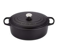 Le Creuset Cacerola oval Signature 35 cm Hierro fundido Negro mate