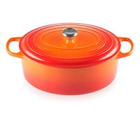 Le Creuset Cocotte oval de hierro fundido, 35 cm, 8, 9 L, Todas Las Fuentes de Calor incluso inducción, Volcanico, 21178350902430