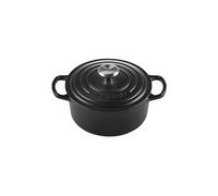 Le Creuset Cacerola redonda Signature 18 cm hierro fundido 1,8 L inducción Negro mate