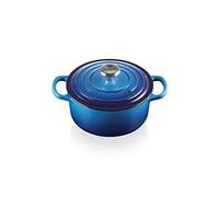 Le Creuset Cacerola redonda Signature hierro fundido 20 cm 2,4 L Azure 21177202202430
