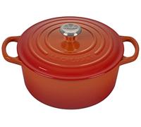 Le Creuset Cacerola redonda Signature hierro fundido 22 cm 3,3 L compatible con inducción Volcánico