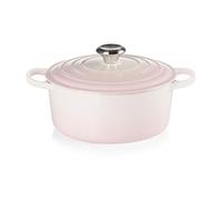 Le Creuset Cacerola redonda Signature 24 cm hierro fundido 4,2 L Shell Pink