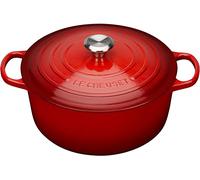 Le Creuset Cacerola redonda Signature 28 cm (6,7 L) hierro fundido apta para inducción Cereza