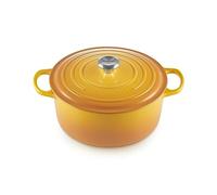 Le Creuset Cacerola redonda Signature 28 cm hierro fundido 6,7 L apta inducción Nectar