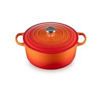 Le Creuset Cacerola redonda Signature 28 cm – Hierro fundido Volcánico