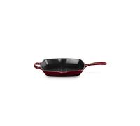 LE CREUSET Grillpfanne quadratisch SIGNATURE 26x26cm Garnet rojo oscuro