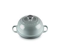 Le Creuset Horno para pan de hierro fundido Signature, 24 cm, Sea Salt