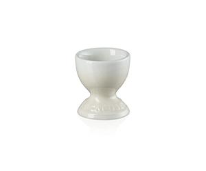 LE CREUSET Huevera de cerámica de gres, 9 g, 5.3 x 5.3 x 5.9 cm, Beige Merengue