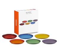 LE CREUSET Juego de 6 platos llanos de gres Rainbow