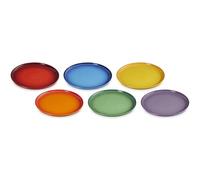 LE CREUSET Juego de 6 platos pequeños de gres Rainbow