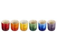 LE CREUSET Juego de 6 tazas de café Stoneware Rainbow