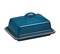 LE CREUSET Mantequera de cerámica de gres, 900 g, 17 x 12.5 x 9 cm, Azul Deep Teal