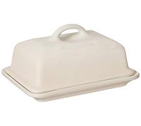 LE CREUSET Mantequera de cerámica de gres, 900 g, 17 x 12.5 x 9 cm, Beige Merengue