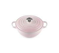 Cacerola 24 cm Le Creuset Signature Hierro fundido 21114247770430 Shell Pink