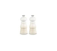 LE CREUSET Mini juego de molinillos de sal y pimienta de 12,5 cm Meringue crema