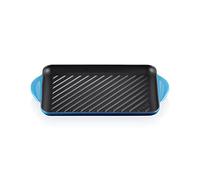 Le Creuset Parrilla rectangular Tradition 20202322200460 hierro fundido 32 cm Azure apta para horno