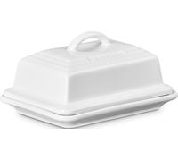 Le Creuset Plato de mantequilla de gres, 17 x 12,7 x 8,9 cm, color blanco