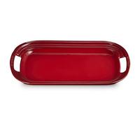 LE CREUSET Plato ovalado de gres, 41,3 cm, color cereza