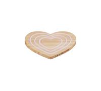 Le Creuset Salvamanteles magnético de Madera con Forma de corazón, 20,32 cm, Silicona Rosa