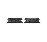 Le Creuset Salvamanteles magnéticos, Set de 2, Silicona, 9.5 x 9.5 cm, Negro Onyx, 93009400140002