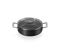 Le Creuset Cazuela 28 cm 51113280010500 Aluminio antiadherente con tapa de cristal Acero
