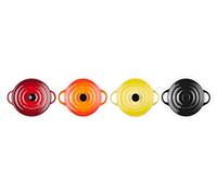 Le Creuset Set de 4 mini cocottes de cerámica de gres, 250 ml