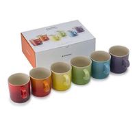 LE CREUSET Set de 6 tazas s Arcoíris de cerámica de gres, 0, 35L, 79114358359030