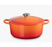 Le Creuset Cacerola redonda Signature 28 cm – Hierro fundido Volcánico
