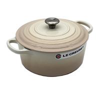 Le Creuset Cacerola redonda Signature 22 cm de hierro fundido Merengue