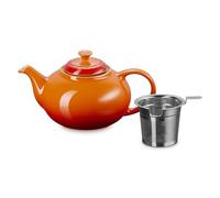Le Creuset Tetera de gres con colador de acero inoxidable, Volcanic