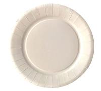 LE NAPPAGE ARTS DE LA TABLE 20 platos de cartón compostable de 23 cm de diámetro, blanco premium