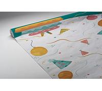 Le Nappage Mantel Rollo de Papel Damasco 1,18 x 6 m Happy Party