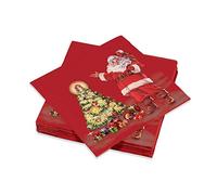 Le Nappage Santa Claus - Servilletas de papel (20 unidades, 40 x 40 cm), diseño de Papá Noel