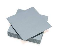 Le Nappage - Servilletas de papel Tex Touch - Color gris - Servilletas de papel certificado FSC® - Reciclables y biodegradables - Juego de 40 servilletas de gran formato 38 x 38 cm grises