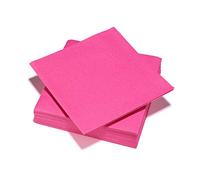 Le Nappage - Toallas de papel Airlaid - Color Rosa Fucsia - Servilletas Certificadas FSC® - Reciclables y Biodegradables - Set de 25 Servilletas Formato 40 x 40 cm
