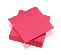 Le Nappage - Toallas de papel Tex Touch - Color Fucsia - Toallas certificadas FSC® - Reciclables y Biodegradables - Set de 40 Servilletas de Mesa Fucsia Pink Large Format 38 x 38 cm