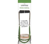 Le Pratique 3970 - Pinzas de tarro de metal, verde, 8 x 4 x 22 cm