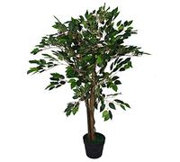 Leaf Árbol Artificial de Hojas, Verde Oscuro, 90 cm
