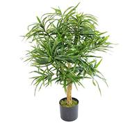 Leaf Árbol ficus Artificial de Hojas, Dracaena Verde, 100 cm