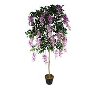 Leaf Design UK - Árbol de glicina Artificial Realista, Rosa, 150 cm