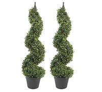 Leaf Design UK Buxus - Árbol de boj en Espiral, 90 cm