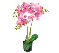 Leaf Hoja Realista orquídea Artificial diseño de Plantas UK (60 cm Grande, Rosa Claro