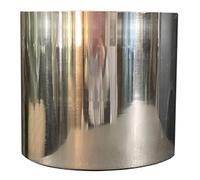 Leaf Macetero de Metal Moderno, Plateado, 18 cm