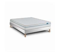Leafsleep conjunto cloud one - colchón 21 cm + sommier 15 cm branco, 2 x 200 x 90 cm, altura 52 cm.